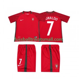 Fußballtrikots Portugal RONALDO 7 2016 Retro Kinder Kurzarm Heimtrikotsatz kaufen